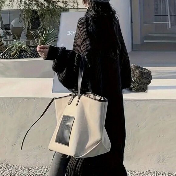 Black Casual Women's Open Front Loose Knit Cardigan - Picture 5 of 5